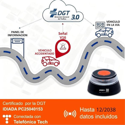 Baliza  De Emergencia V16 Geolocalizada Homologada Por DGT
