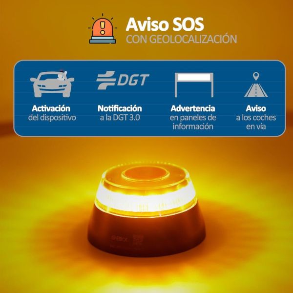 Baliza  De Emergencia V16 Geolocalizada Homologada Por DGT