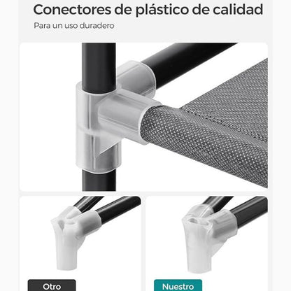 Armario-Ropero de Tela 45x170x167 Gris